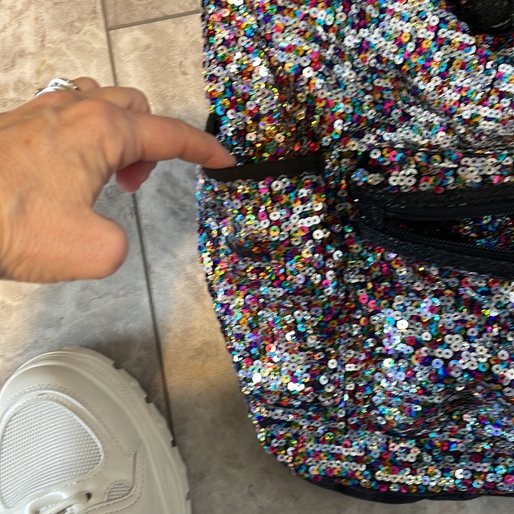 Sequins Multicolored Sparkly Backpack From Justic… - image 3
